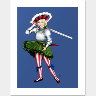 Landsknecht Frau Pin Up Girl Posters and Art